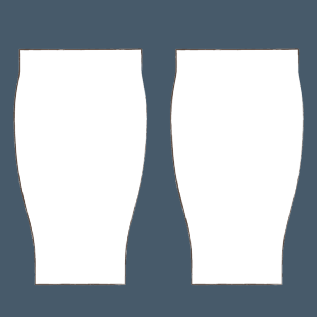 right and left sleeve