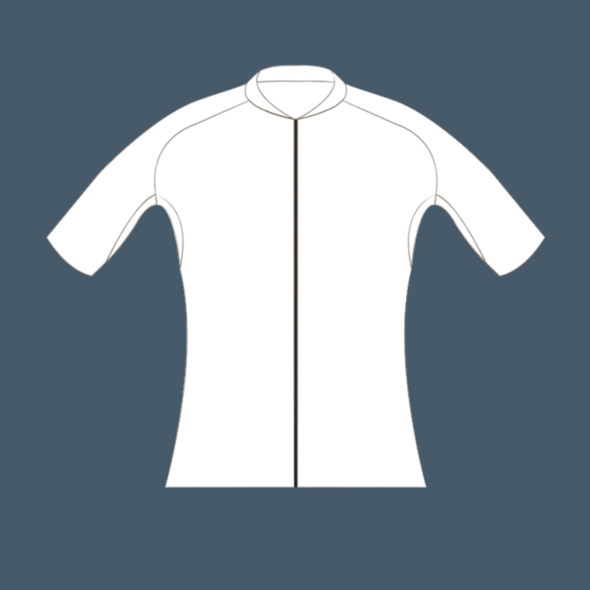 Women Aerofit Cycling Shirt Sloping Neck tot front